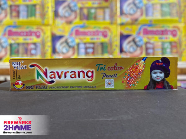 Navrang Tri Color Pencil By Sri Vijai (pieces per box 5)